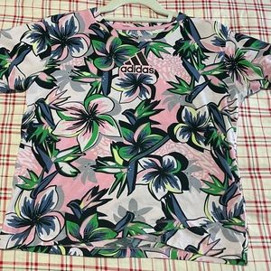 Girls Adidas Floral Top, Size XL in Perfect Condition